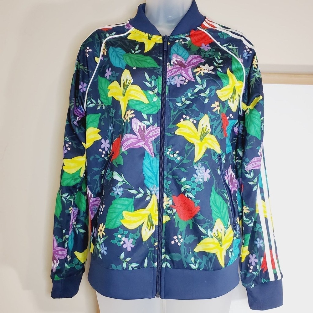 Adidas Blossom of Life Floral SST Track Jacket Full Zip Small